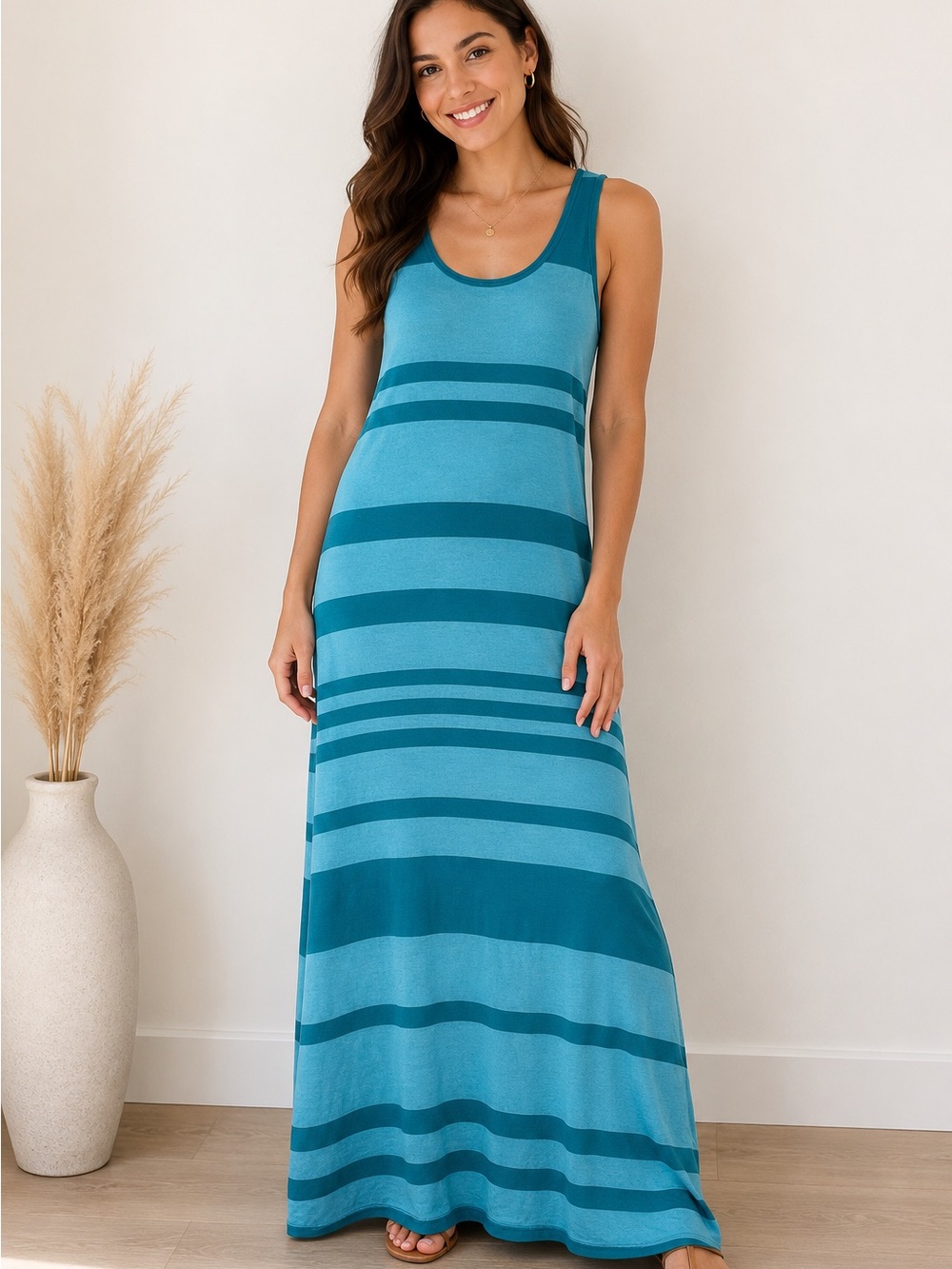 Tommy Bahama Jenne Striped Maxi Sweater Dress Size XL NWT